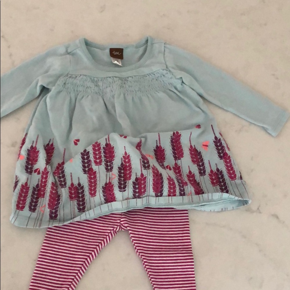 Matching tea collection tunic and leggings